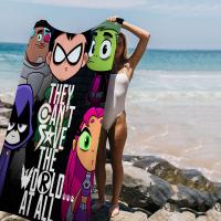 Toalla De Playa T-Titans Para Adolescentes Microfibra Absorbente Secado Rápido Suave Para Yoga Natación Vacaciones Montañismo - details 1