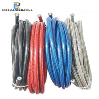 Hundón De Freno De Acero Inoxidable Tejido Con PTFE Para Motocicleta Línea De Freno De Aceite Y Combustible De 5m AN3 - details 3