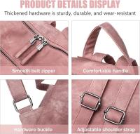 Mochipa de cuero impermeable para Mujer, Bolso Escolar de moda para Bolso de mopila para Mujer, Bolso de mochipa Retro - details 1