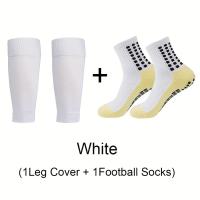 Calcetines De Fútbol Con Protección De Rodilla Para Hombres 2 Pares Antideslizantes Deportes Como Baloncesto Y Fútbol Talla Unica Ajuste Para 39-45 - details 2