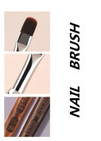 Pincel De Uñas Acrílicas Para Maquillaje De Manicura Y Gel Con Mango De Madera Redondo Y Cerdas De Nylon 1PC - details 1