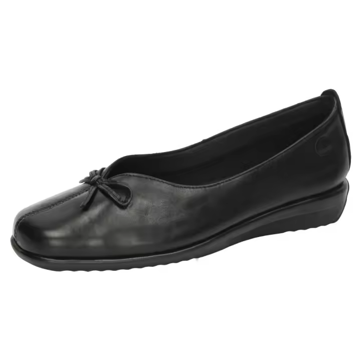 Manoletinas marca 48 HORAS para mujer en color negro. MANOLETINAS PIEL 48H - 1