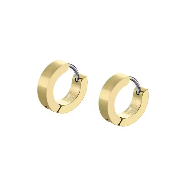 Pendientes Colgantes Lotus Style LS2160-4/4 para Hombre en Acero Inoxidable Dorado Brillante - 1