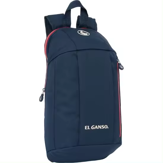SAFTA - MINI MOCHILA CREMALLERA VERTICAL EL GANSO "CLASSIC" - Mochila con Asas Ajustables y Espalda Ergonomica - Mochila con Compartimientos con Cremallera - Mochila Diseño Único y Licencia Oficial By EL GANSO "CLASSIC" - 1