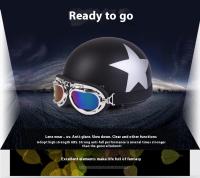 Gorro De Seguridad Para Motocicleta BAILIDE Invierno Calor Y Viento Resistente Medio Gorro De Príncipe Electrónico ABS Material Personalizable - details 0
