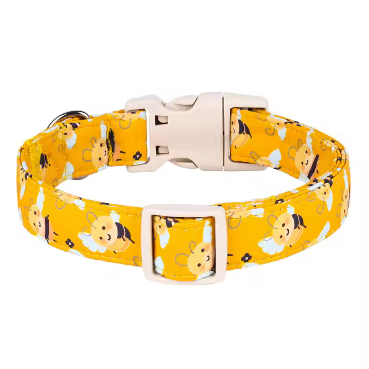 Collar De Seguridad Ajustable Para Perros Y Gatos Con Tela De Algodón Puro 100% Accesorios Para Mascotas Collar De Algodón Para Cachorros Y Gatitos - 1