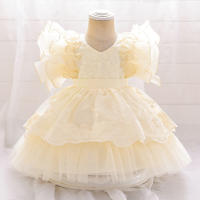 Vestido De Tule Puff Para Bebé Niña Cumpleaños Bautismo 1 Año Vestido De Princesa Para Fiestas Niñas Recién Nacidas 0-2Años - details 2