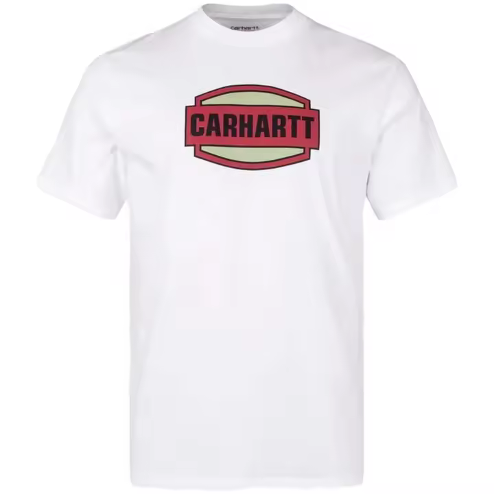 Camiseta de Manga Corta Carhartt WIP Press Script para hombre en color blanco - 1