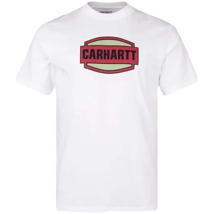 Camiseta de Manga Corta Carhartt WIP Press Script para hombre en color blanco - 1