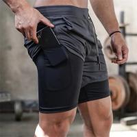 Shorts De Rendimiento John Cross Para Hombre Pantalón Corto Secado Rápido 2 En 1 Y2K Running Deportes Atléticos - details 2