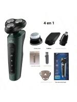 Afeitadora Eléctrica 9D Para Hombres Recargable Impermeable Trimmer De Rotación Para Uso Seco Y Húmedo Batería Incluida Triple Hoja - details 6