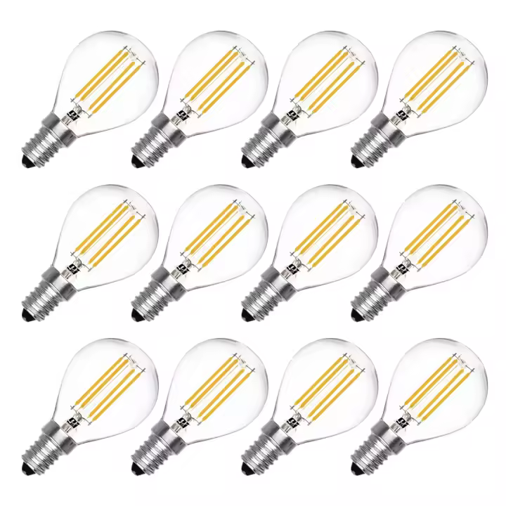ORION91 Bombilla LED G45 E14 Esférica Filamento 4w (=40w) 470lm Blanco Cálido 2700k 25000h Foco Iluminación Aplique Lámpara Bombilla - Nine&One Premium - 1