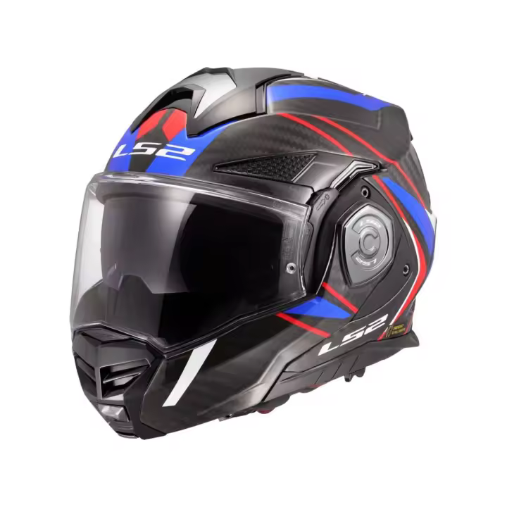 Casco modular LS2 FF901 Advant X Carbon Future II Blanco Azul - 1