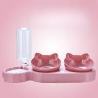 Tazón De Alimentos Para Gatos Y Perros Con Dispensador Automático Y Contenedor De Agua Antideslizante Doble Taza - details 3