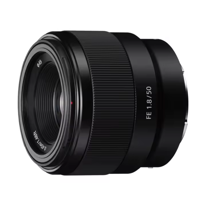Sony - Objetivo SEL50F18F de 50 mm f/1.8 para cámaras mirrorless con montura E, ideal para retratos y fotos en poca luz, enfoque rápido y silencioso - 1