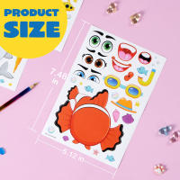 Pegatinas Para Hacer Caras De Animales Mixtas Y Combinadas Para Niños Con Safaris Marinos Y Fantasía Manualidades Para Niños - details 5