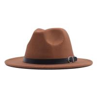 Sombrero De Paja Negra Para Hombres Y Mujeres Estilo Jazz Moda Casual Para Exteriores Primavera Verano Mezcla De Lana Y Poliéster - details 2