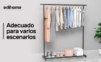 Edihome, Burro ropa resistente, perchero colgador de ropa, negro, para camisas, blusas, ropa - details 6