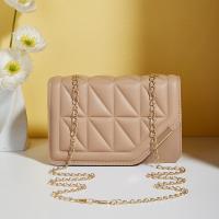 Bolso De Hombro Para Mujer De Lujo Negro En Cuero PU Con Patrón Cuadriculado Y Borla Bolso Bandolera Suave Con Cierre Hasp - details 4