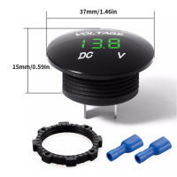 Voltímetro Digital Universal Impermeable Allsome Para Motocicleta Auto Camión Medidor De Voltaje LED DC 12V-24V 1 Pieza - details 2