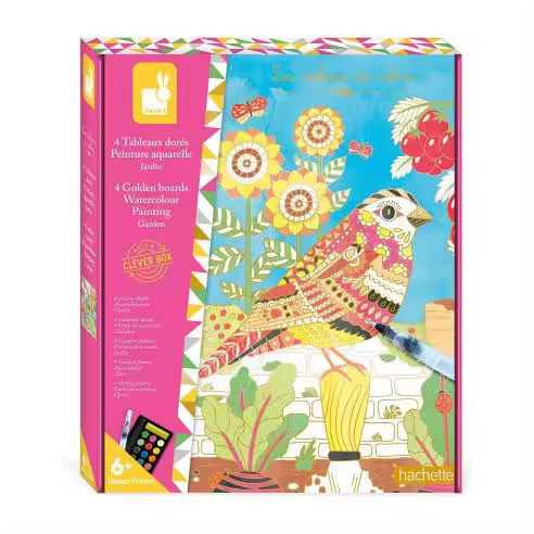 Estuche pintura acuarela Cuadros Dorados Jardín - J07965 JU07965 JANOD - 1