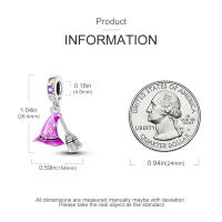 Encanto De Mariposa Morada Y Oso Serie Lindo Bolas De Plata De Ley 925 Para Pulsera Original De 3mm Joyería Para Mujer Regalo - details 30