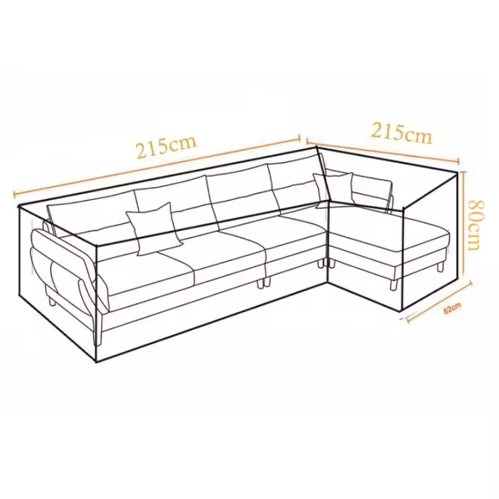 Cubierta Impermeable para Muebles al Aire Libre Conjunto de Fundas Protectoras de Mimbre para Jardín, Patio, Sofá Resistente al Polvo, Tamaños XL - 1