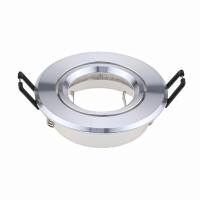 Marco De Montaje Para Luces LED De Pared Sin Borde 5pcs Base GU10 Soporte De Iluminación Puntos Con Encaje En Aluminio Blanco - details 5