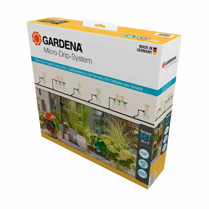 Sistema de Riego Automático por Goteo para Macetas Gardena 13400-20 - 1