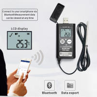 Logger De Temperatura Bluetooth TempU06 Reutilizable Rango De -200℃ Grabador De Datos Con Sensor Externo Para Cadena Fría - details 5