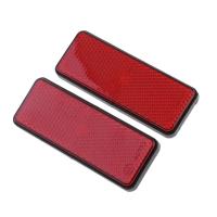 2pcs Reflejadores Rectangulares Para Motocicleta ATV Scooter Moped 4 Wheelers Accesorios Exteriores De Reflejo Exterior - details 0
