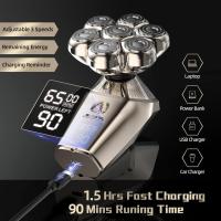 Cabeza Profesional IPX7 Impermeable Recargable Máquina de Maquillaje Rotative Eléctrica Hombre 5 en 1 - details 3
