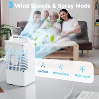 Aire acondicionado portátil, miniventilador USB 4 en 1 con ossilación de 90 °, temporizador de 2/4 H, 3 velocidades, LED de 7 Colores, para el hogar y la Oficina. - details 0