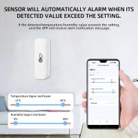 Sensor De Temperatura Y Humedad WiFi Tuya Para Hogar Inteligente Compatible Con Alexa Y Google Assistant Monitor Remoto Smart Life - details 8
