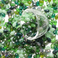 Lote De 30 Piezas De Pendantes De Cristal Lloro 8x12mm Colores Mixtos Para Creación De Joyas DIY Accesorios De Vidrio En Forma De Perla - details 4