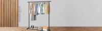 Edihome, Burro ropa resistente, perchero colgador de ropa, negro, para camisas, blusas, ropa - details 0