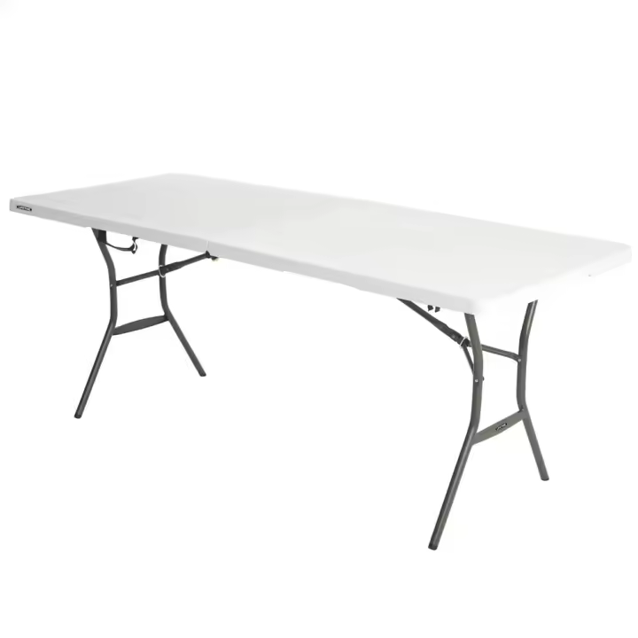 Mesa rectangular plegable maletín Lifetime 185X76X74 cm (Color Baby 92105) - 1