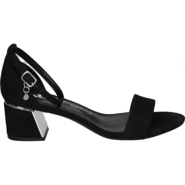 Sandalias Doradas De Tacón Para Mujer