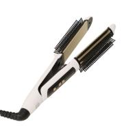 Plancha de Pelo Profesional 2 en 1, Alisa y Riza, Placas de Cerámica, Calentamiento Rápido PTC, 8 Niveles de Temperatura, Pantalla LCD, Cable Giratorio 360°, Apagado Automático, Ideal para Todo Tipo de Cabello, el mejor precio  - Extrahouse - details 0