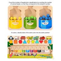Juego De Puzzle Educativo Montessori De Madera Con Imanes Para Niños Juego De Matemáticas De Aprendizaje Color Sorting Y Formas Para Edad Infantil - details 3