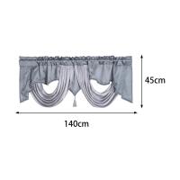 Valance De Cortina Boho Con Bolsa Para Rodillo Para Pared Cortina Corta Para Baño Dormitorio Sala De Estar Cocina Basamento - details 5