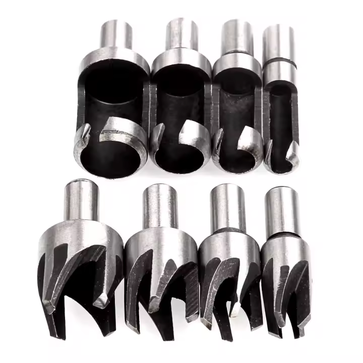 Juego de Cortadores de Madera HSS de 8 piezas, Brocas de Corte de Espiga seleccionadas para juego de Madera Trend Metric 6mm 10mm 13mm 16mm - 1