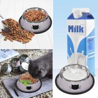 3 piezas de acero inoxidable para gatos y perros pequeños Bowl Base antideslizante Suministros para mascotas - details 2