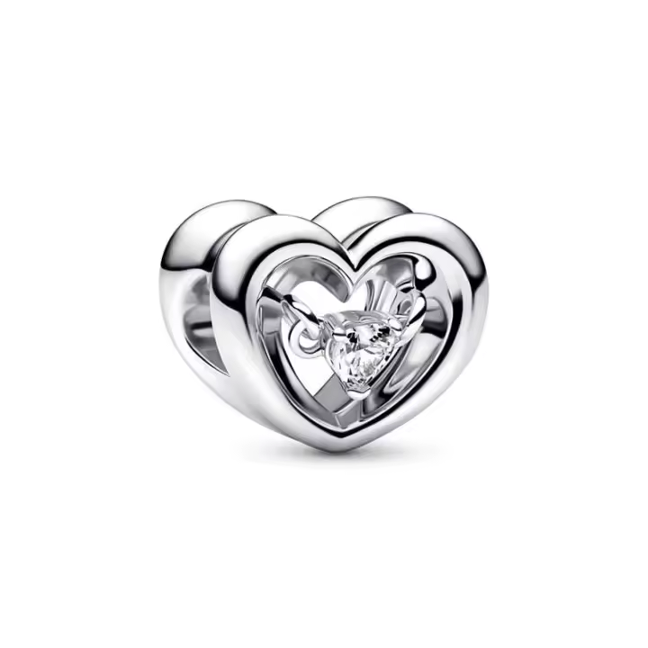 Charm Pandora Corazón Radiante & Gema Flotante 792493C01 - 1