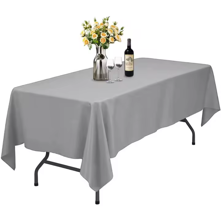 Mantel de Mesa 140x160-140x200 Antimanchas de Poliéster Para Mesa  Rectángulo y Cuadrado,Manteles Liso Lavable - 1