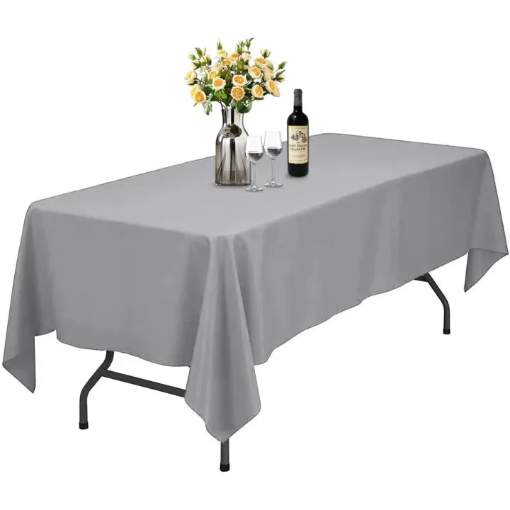 Mantel de Mesa 140x160-140x200 Antimanchas de Poliéster Para Mesa  Rectángulo y Cuadrado,Manteles Liso Lavable - 1