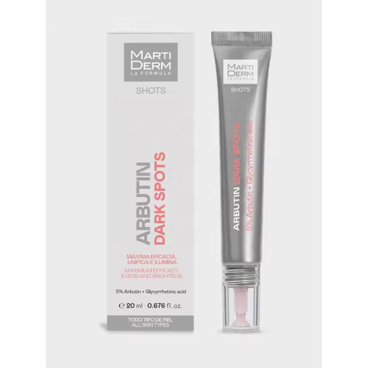 Martiderm Shots Arbutin Dark Spots - Tratamiento Sérum Intensivo Unificador del Tono E Iluminador - 1