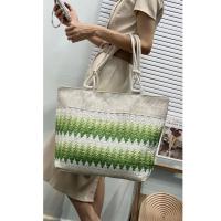 EILV - Bolso de Playa Grande con Cremallera | Decoración de Paja estilo rafia | Colores Variados | Capacidad Amplia - details 5