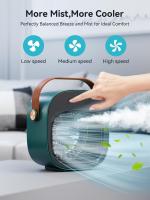 Aire acondicionado portátil-Enfriador de Aire personal recargable de 4000 mAh, mini aire acondicionado with 3 velocicidades, ventilador de refrigeración de escritorio Silencioso para el hogar - details 1