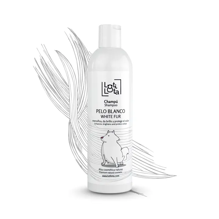 CHAMPÚ LOTI LOTA PARA PERRO PELO BLANCO 500ml. - 1